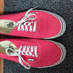 LIKE NEW Vans Authentic sneakers - Red, Men's 10.5 Women's 12